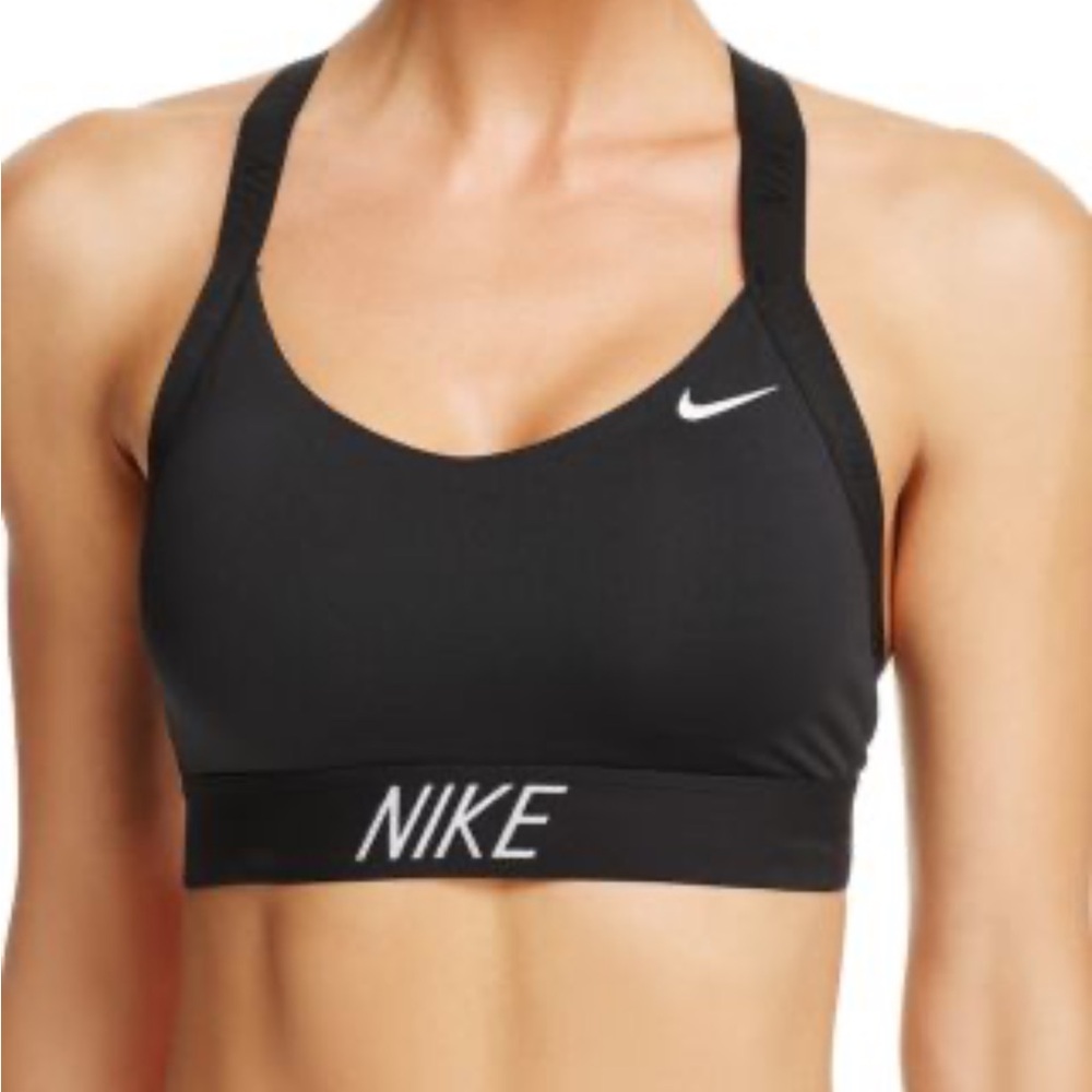 Nike Pro Indy Logo Cross Back Sports Bra